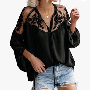 NWOT Black Blouse